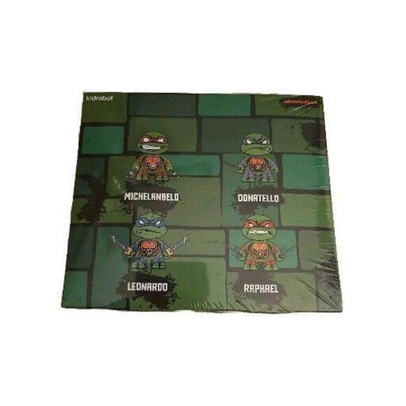 NEW Lot Of 4Teenage Mutant Ninja Turtles‎ 3" Kidrobot Nick Vinyl Mini Figure2024 - Picture 2 of 6